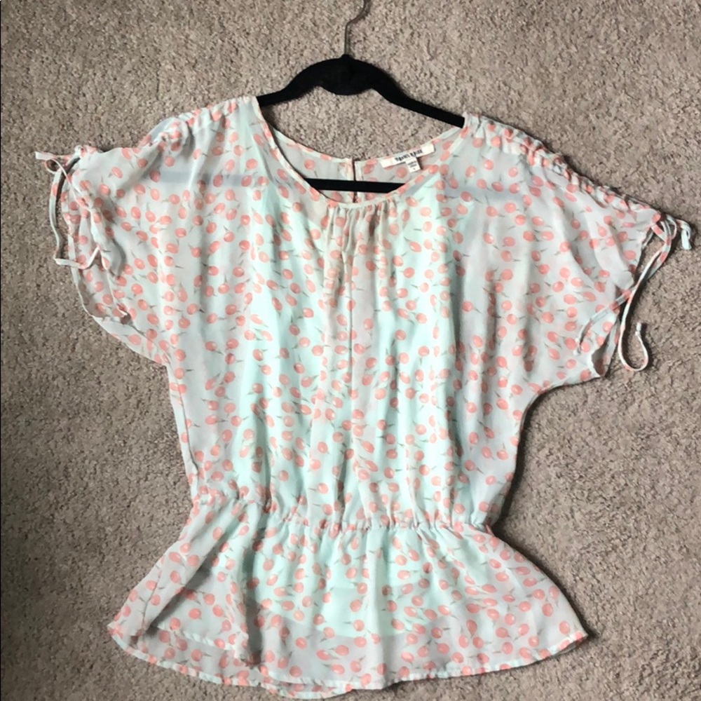 Berry Print Blouse